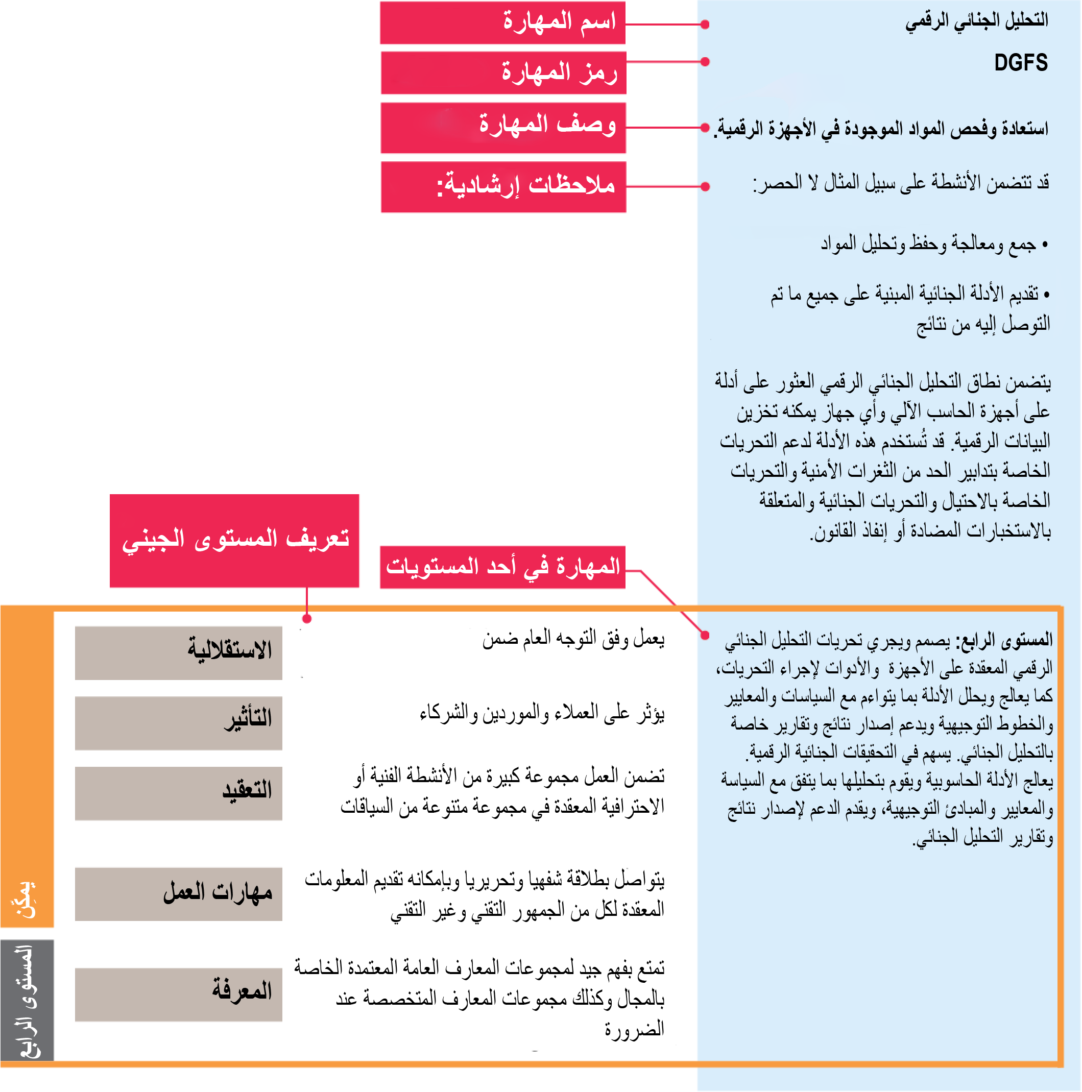 SFIA skill example DGFS