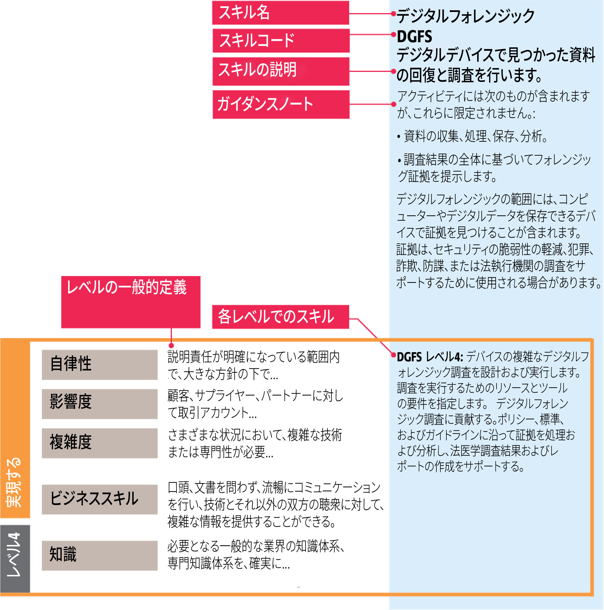 SFIA skill example DGFS