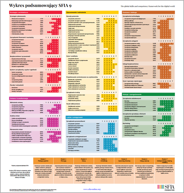 Image of the SFIA 9 summary chart