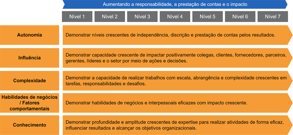 Diagram of impact of generic attributes on levels of responsibility